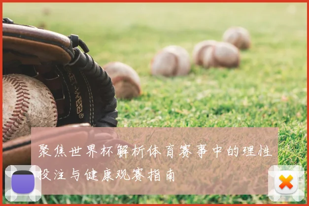聚焦世界杯解析体育赛事中的理性投注与健康观赛指南